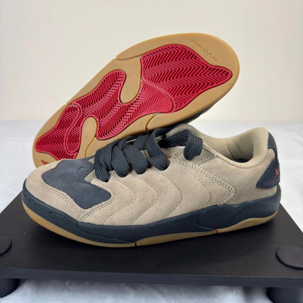 Nike Air Jordan Session Skateboard Shoes Khaki Anthracite Mens 8 New IB3731-200